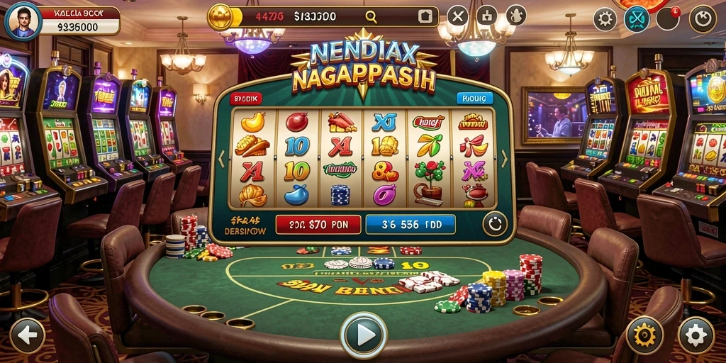 Screenshot menampilkan antarmuka permainan yang menarik.