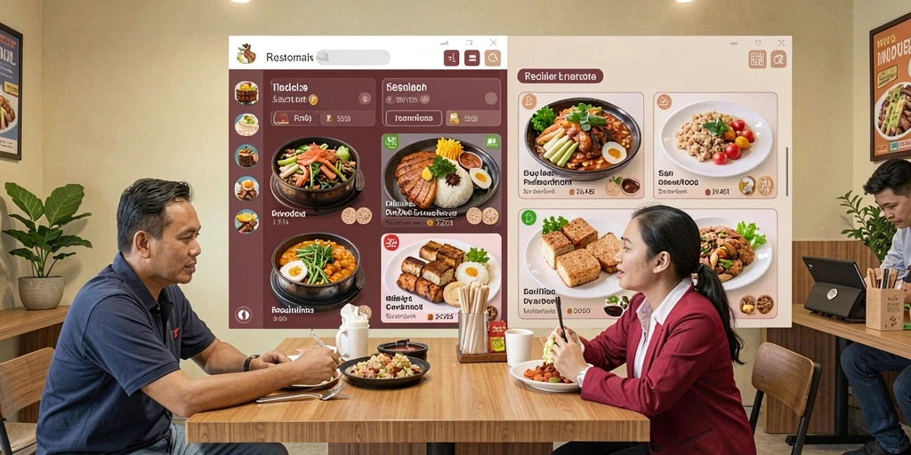 Tampilan antarmuka yang modern dan menarik.