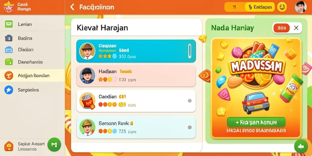 Tampilan permainan slot yang menarik dan menawan.