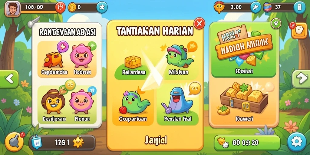 Tampilan antarmuka yang menarik dan modern.